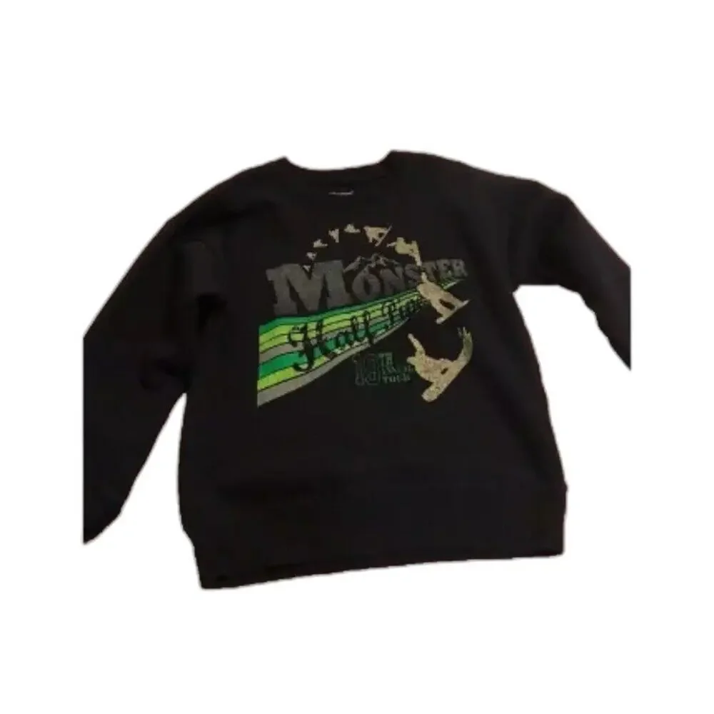 Boys Hanes blue and green sweatshirt size small